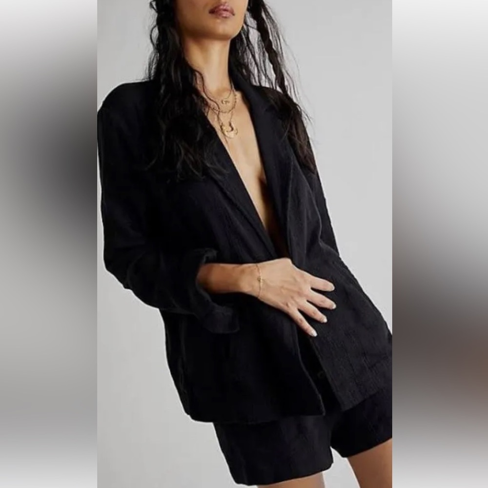 Free people Oversized Linen Blazer